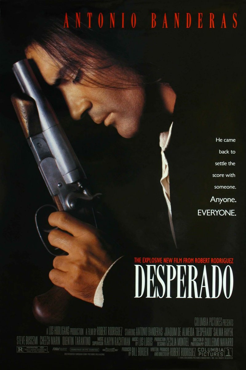 CyrusCinema's tweet photo. #Фильм Отчаянный (Desperado) классный фильм с шикарным Бандерасом на 7/10 https://t.co/xuBCJuwDTh