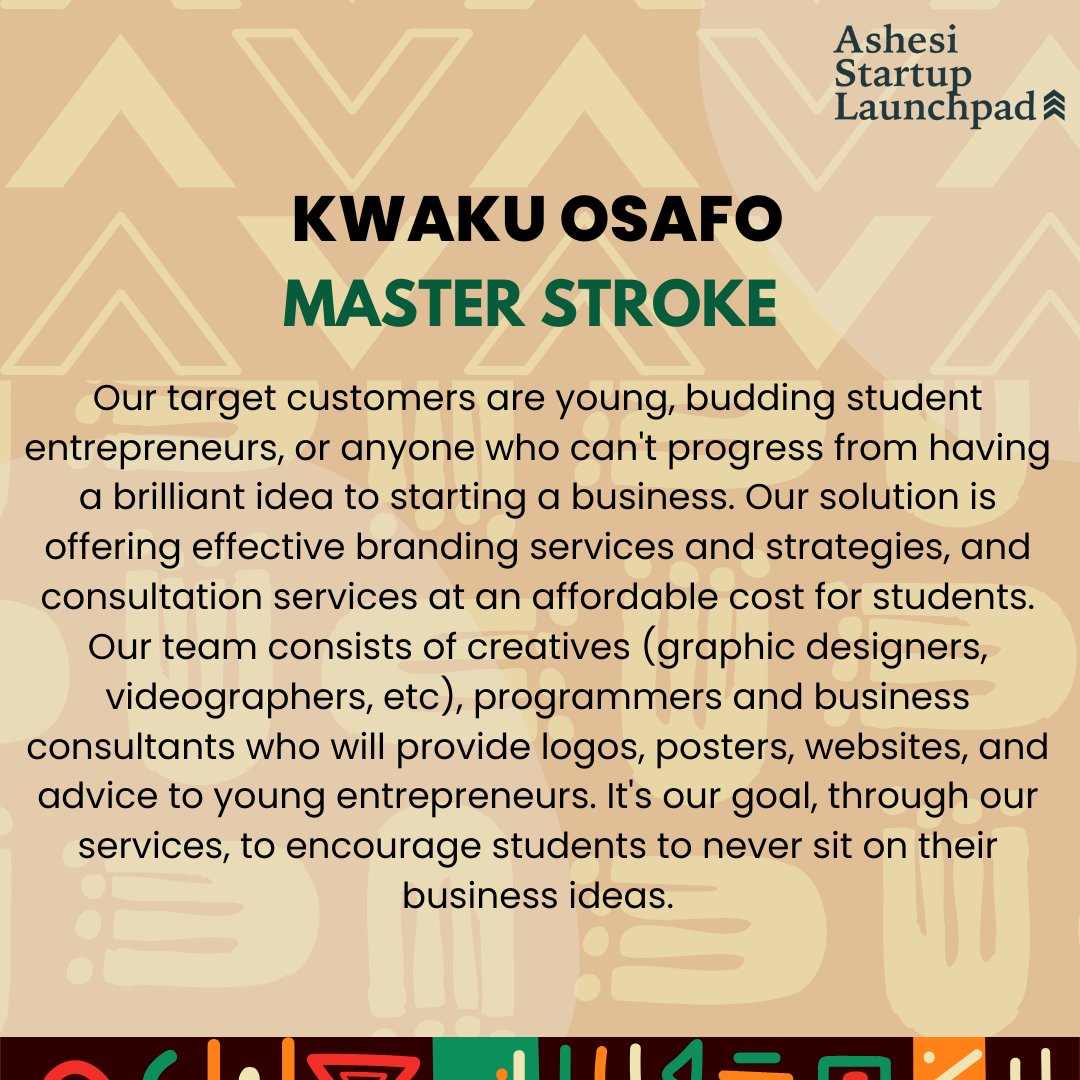 Ashesi Startup Launchpad tweet media
