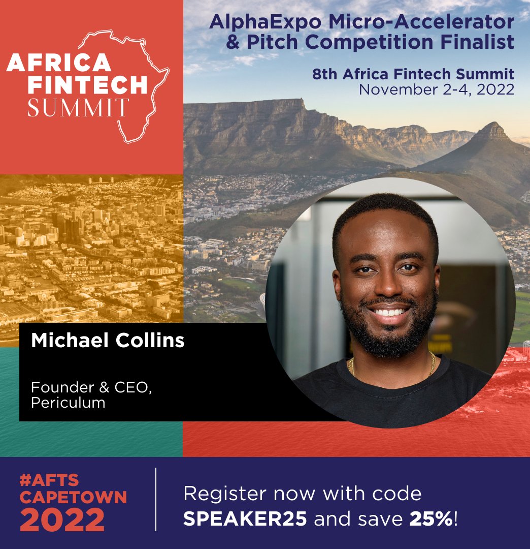 I am super excited about this opportunity. 🙏🏾 🙌🏾

Thank you, Africa Fintech Summit

See you in South Africa! 🇿🇦 🇿🇦 🇿🇦