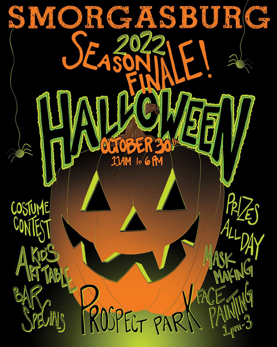 Season finale AND Halloween party coming up on Oct 30 in Prospect Park, costume prizes all day long, kids arts and crafts from 12-4, face-painting 1-3 and a doggie costume contest at 3pm! Let’s see the ‘22 season out in spooky style…👻