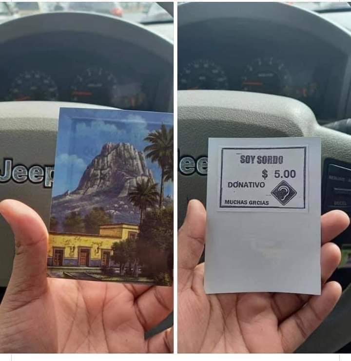 luisramirez_mty's tweet photo. Le compré esta tarjeta a un señor en un semáforo 🚦, le pite, volteó y vino corriendo y se la compré...
Después leí que decía que era s0rdo!!! Quedé 🤡
@MtyFollow dale rt pa que no les pase xD
#hoy #jueves #semamut https://t.co/hE1VcsDV6W