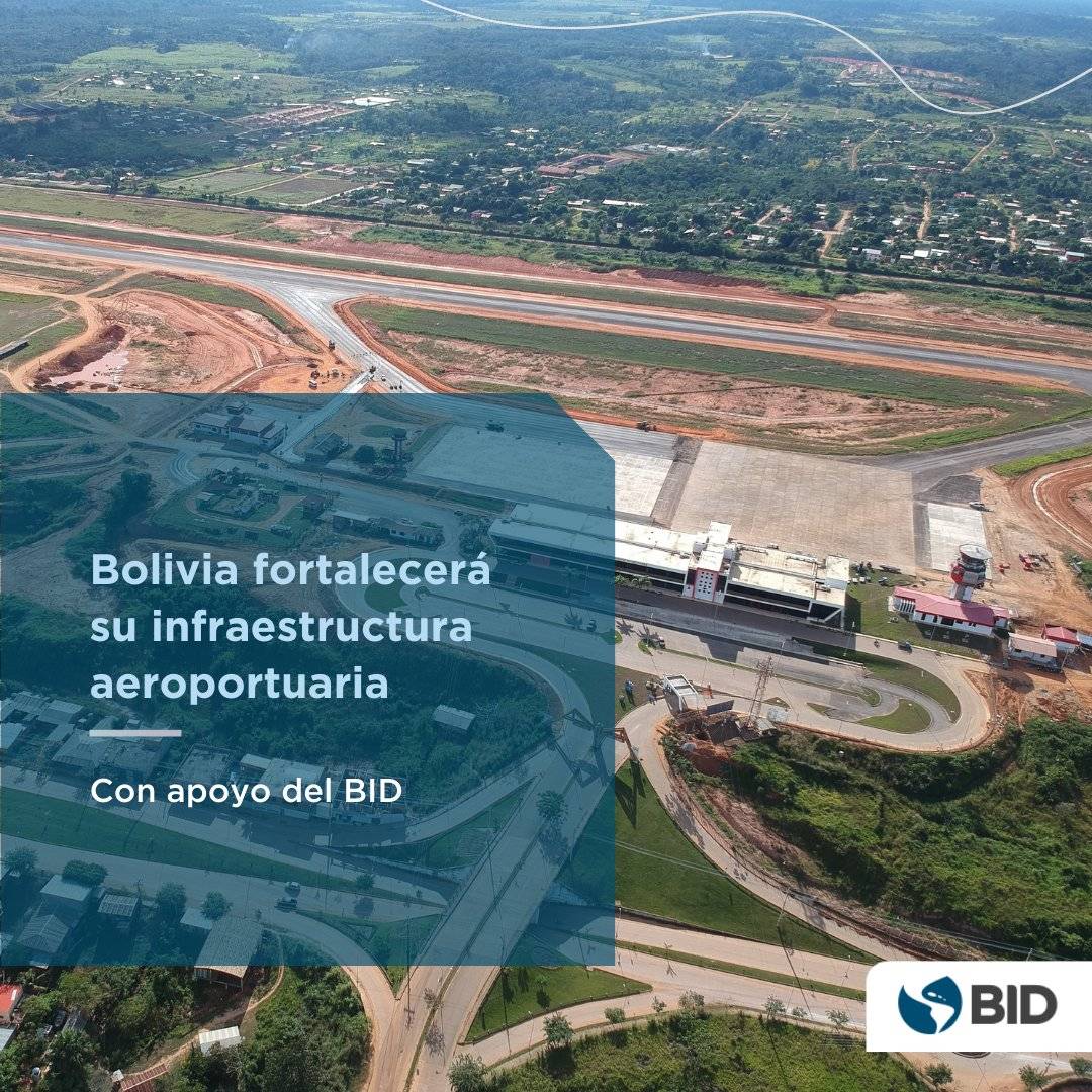 Negociopyme's tweet photo. Más de 300.000 habitantes de #Bolivia serán directamente beneficiados por un proyecto aeroportuario que fortalecerá la #IntegraciónRegional, la conectividad y el turismo, creará empleos e impulsará la fuerza laboral femenina:https://t.co/3x4s1WvhmV

VÍA @el_BID https://t.co/wnMuHlIYTp