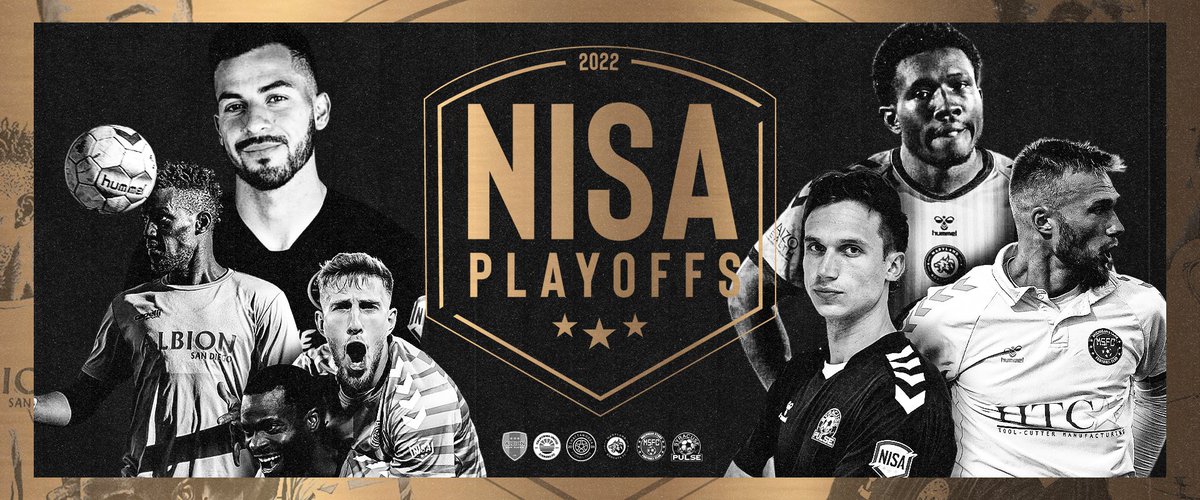 NISALeague's tweet photo. It all starts TOMORROW #2022NISAPLAYOFFS https://t.co/ha8ON5s3aO