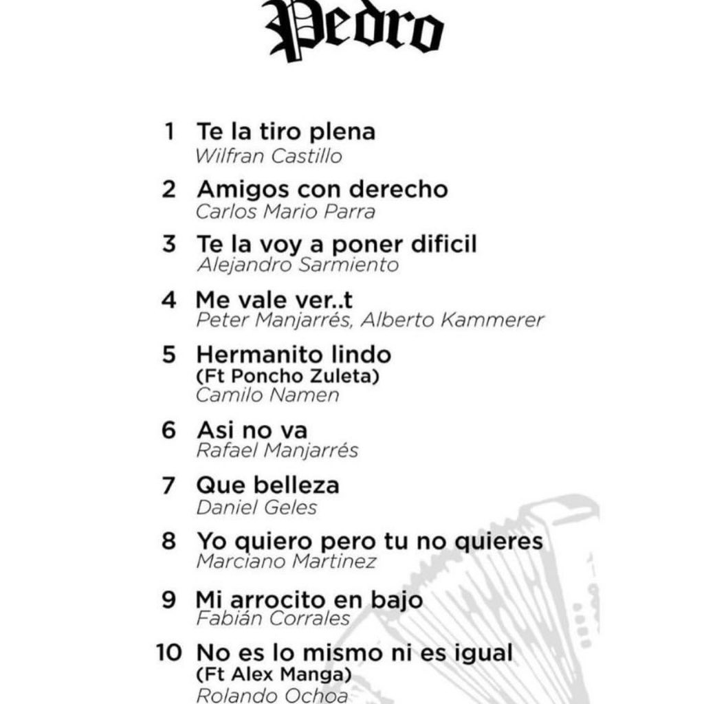 ElderDiaz01's tweet photo. Felicitaciones a mi colega, el gran @petermanjarres por tan excelente trabajo y por su intención de seguir nutriendo nuestro folclore con su buena música! La tiraste toda PEDRO! https://t.co/MzFXM8BZFU