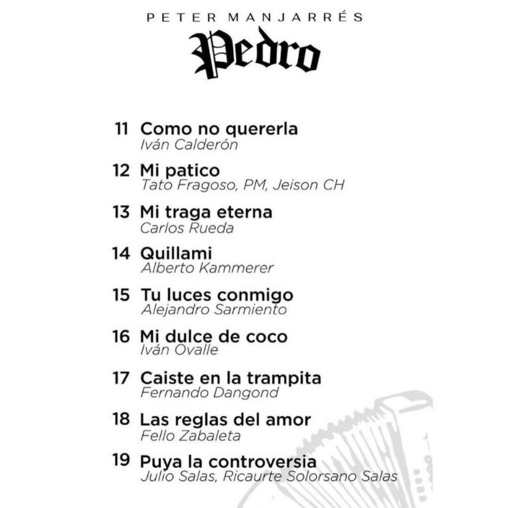 ElderDiaz01's tweet photo. Felicitaciones a mi colega, el gran @petermanjarres por tan excelente trabajo y por su intención de seguir nutriendo nuestro folclore con su buena música! La tiraste toda PEDRO! https://t.co/MzFXM8BZFU
