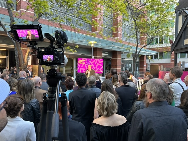 TrishWhiteENG's tweet photo. Was great to be outdoors for the opening of the Adelaide Film Festival on Wed night by SA Premier. Here Peter Hanlon, Director of World-Premier of The Angels: Kickin’ Down the Door. Homegrown Aus Band. @peter15hanlon  @AdlFilmFest @TheAngelsBand @PMalinauskasMP #Adelaide https://t.co/dn97ost3r6