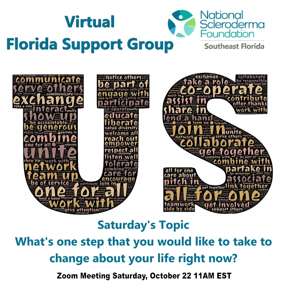 sclerodermaflpr's tweet image. Hope to see you on Saturday. What's one step that you would like to take to
change about your life right now? #scleroderma #sclerodermaus #sclerodermafoundation #sclerodermawarriors