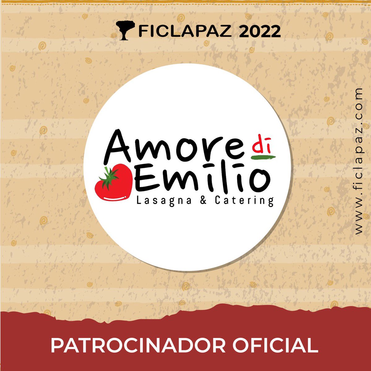 Agradecemos a Amore di Emilio por su valioso y gran apoyo incondicional en la #5taEdición del 𝙁𝙚𝙨𝙩𝙞𝙫𝙖𝙡 𝙄𝙣𝙩𝙚𝙧𝙣𝙖𝙘𝙞𝙤𝙣𝙖𝙡 𝙙𝙚 𝘾𝙞𝙣𝙚 𝙇𝙖 𝙋𝙖𝙯 𝟮𝟬𝟮𝟮! 

¡Nos vemos en octubre! #FICLAPAZ del 27 al 30 de octubre. 🎬❤️
.
.
.
#AmoreDiEmilio #PatrocinadorOficial