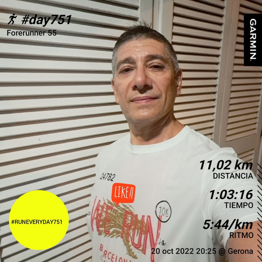 danisoriano70's tweet photo. Do you like running?
7️⃣5️⃣1️⃣
#RunEveryDay !!!
#day751
#metodosori
#RonhillSpain
#drinkingrunners #kmsxalimentos #nofunnorun
#mrfree
#amibola
#retodravet https://t.co/7CKgIePtX4