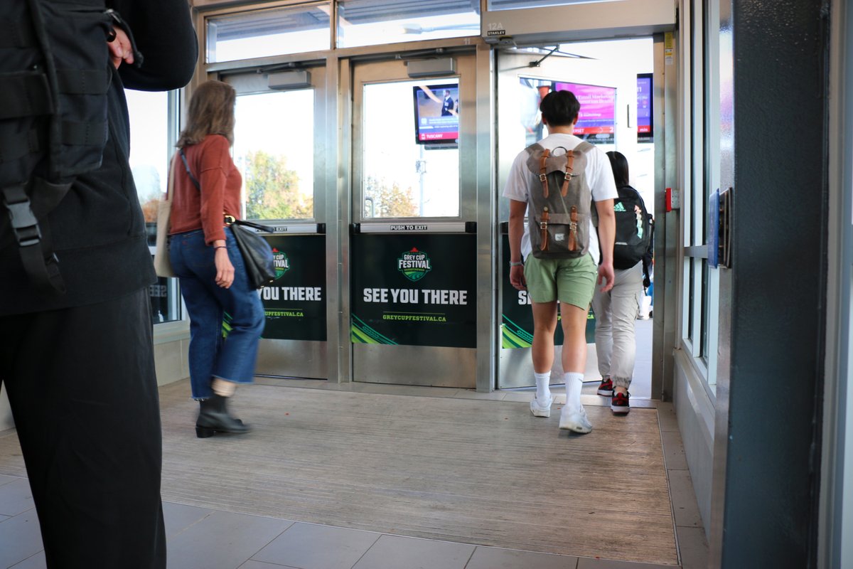 pattisonoutdoor's tweet photo. The 109th #GreyCup will be played on November 20, 2022, at #MosaicStadium in #Regina, #Saskatchewan. But the party will be going on all week long leading up to it. 

In #Calgary, a Station Domination at University Station hypes up the week of festivities.

#GreyCupFestival https://t.co/66TjnbUWBu