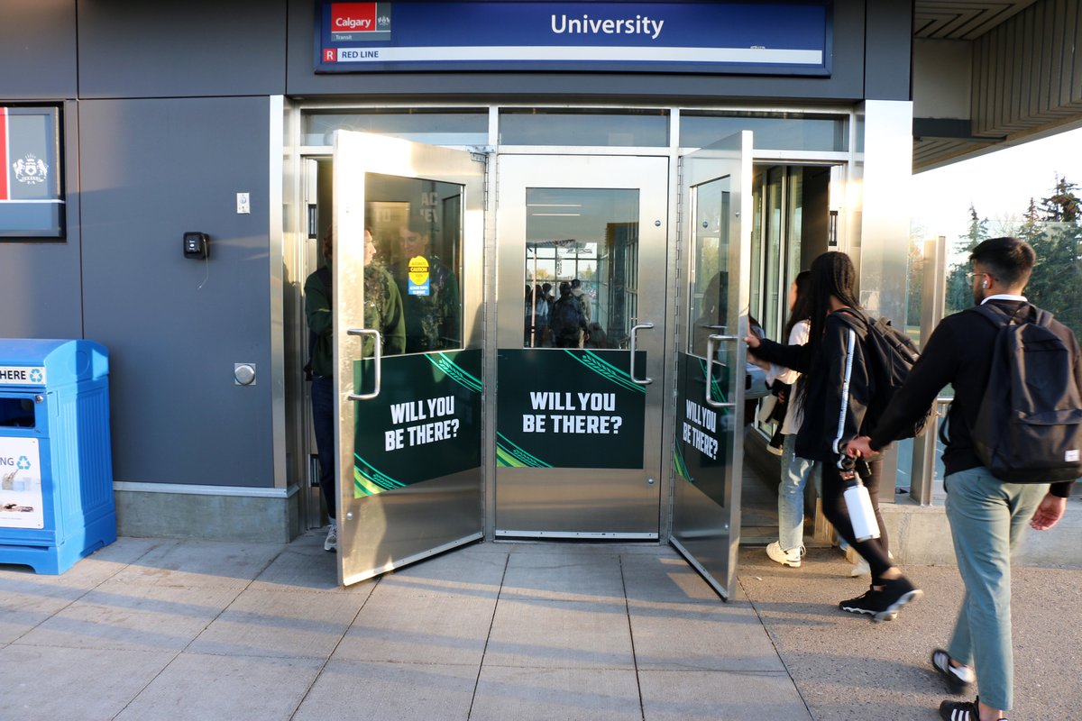 pattisonoutdoor's tweet photo. The 109th #GreyCup will be played on November 20, 2022, at #MosaicStadium in #Regina, #Saskatchewan. But the party will be going on all week long leading up to it. 

In #Calgary, a Station Domination at University Station hypes up the week of festivities.

#GreyCupFestival https://t.co/66TjnbUWBu