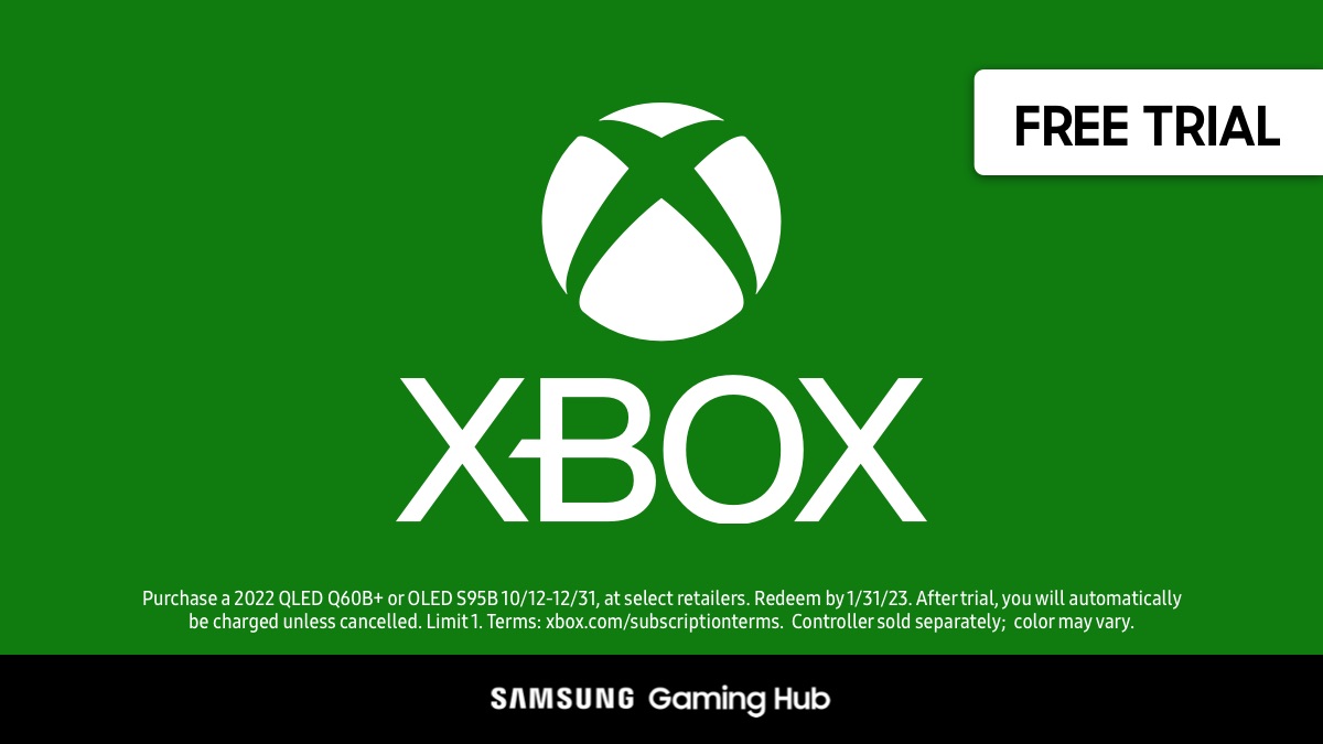 What’s better than games directly accessible through the @Xbox Cloud? A FREE trial to play your favorite games With purchase of select 2022 @SamsungUS Smart TV’s, receive 3 months of Xbox Game Pass to jump immediately into the cloud. Learn more: smsng.us/GamingTV