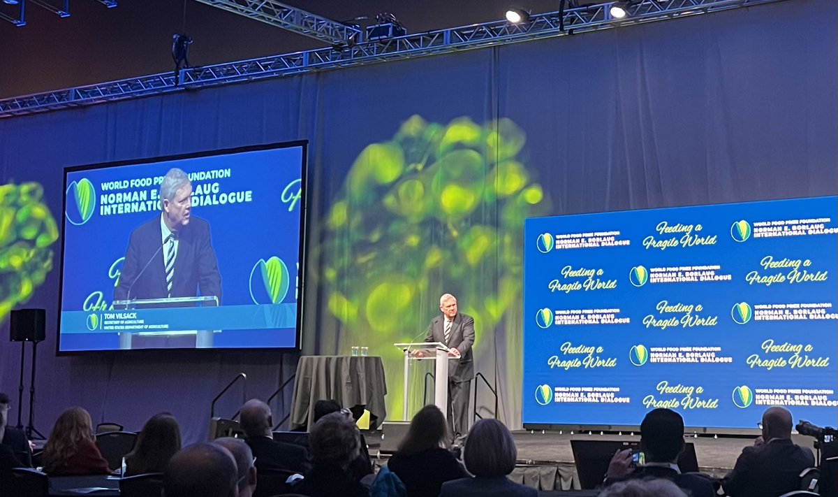 “As Norman Borlaug said, the ability to feed people in this world isn’t just something we ought to do, it’s a world calling we should engage in,” said <a href="/SecVilsack/">Secretary Tom Vilsack</a> during the <a href="/WorldFoodPrize/">World Food Prize Foundation</a> #BorlaugDialogue closing remarks.

#FoodPrize22