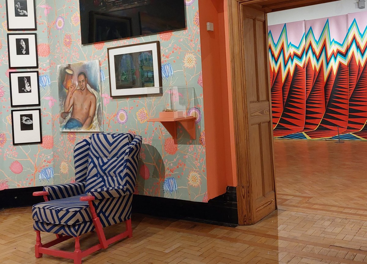 Wonderful to walk into <a href="/Touchstones/">life</a> tonight to be met by their current exhibition &amp; deliver a dance session for Women In Touch in amongst the artwork ✨️
New York artist Liz Collins in Rochdale ✨️ #NewYork #Rochdale #art #artist