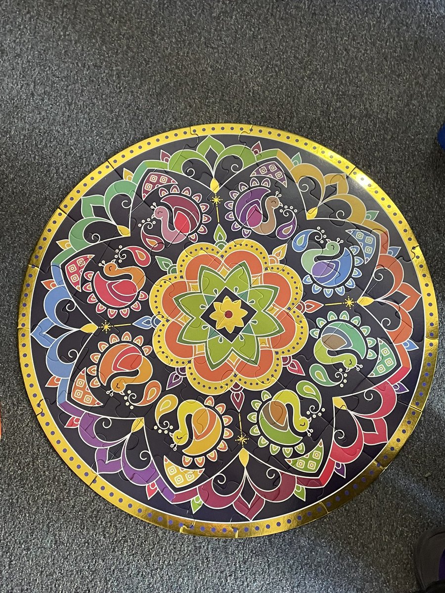 MrsJay_CES's tweet photo. 6th Grade Equity Club came to our class to teach us about Diwali! We got to hold a diya 🪔 and worked together to build a puzzle replica of a rangoli. They brought a lot of meaning to our holiday on Monday @CES_FCPS @FCPSEquity https://t.co/TjanAfzGGL