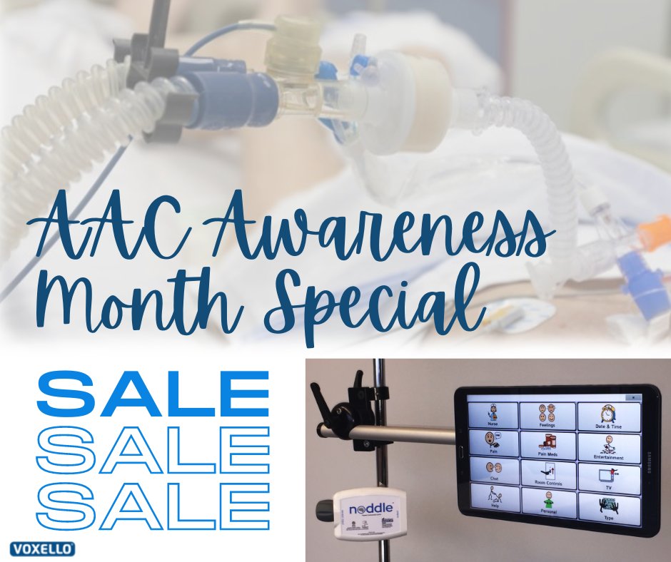 You've been hospitalized &amp; are on a ventilator. How will you communicate? This is the reality of patients everyday. For AAC Awareness Month, we're offering a special on a complete noddle kit. ow.ly/st4u50Lh2Ul 

#AAC #AACAwarenessMonth #Communication #CriticalCare  #SLP