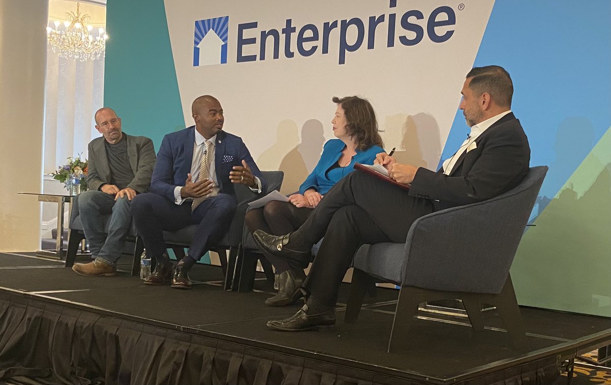 KristaEgger's tweet photo. Honored to discuss how “the energy revolution starts at home” at @EnterpriseNow 40th event with visionary and action-oriented leaders! @fitzimpact @PaulIronsNOLA @carlosonhousing and Rick Tallman of Sustainable Living Innovations https://t.co/7rdFfFyeSM