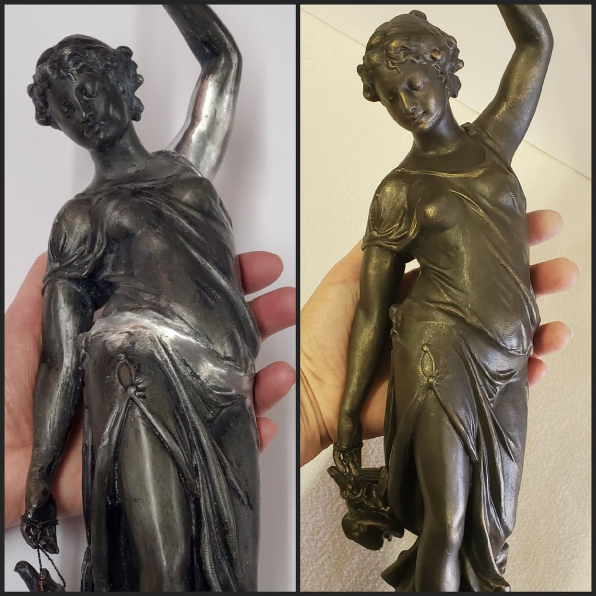LaPorteVintage's tweet photo. Carefully repainting statues.
#statuerestoration https://t.co/sGmCSDd2zM