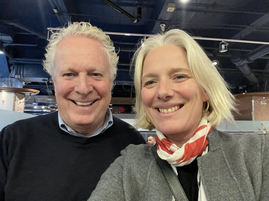 cathmckenna's tweet photo. Great to run into a Conservative friend in Montreal who understands that the environment &amp; the economy go together. Bonjour @JeanCharest_! https://t.co/tX9xr4pn5l