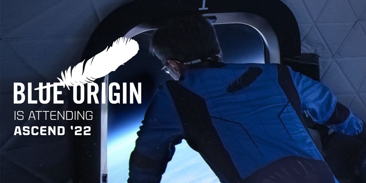 ascendspace's tweet photo. We are excited to hear from @blueorigin speakers at #ASCENDspace in Las Vegas. For interested candidates, drop by our Blue Origin “Meet &amp; Greet” for an opportunity to chat with company leaders - Oct. 25th 4:30-6:30pm PDT, at 3535 Cocktail Bar, LINQ Hotel.

#sponsored https://t.co/wxzmklguOS