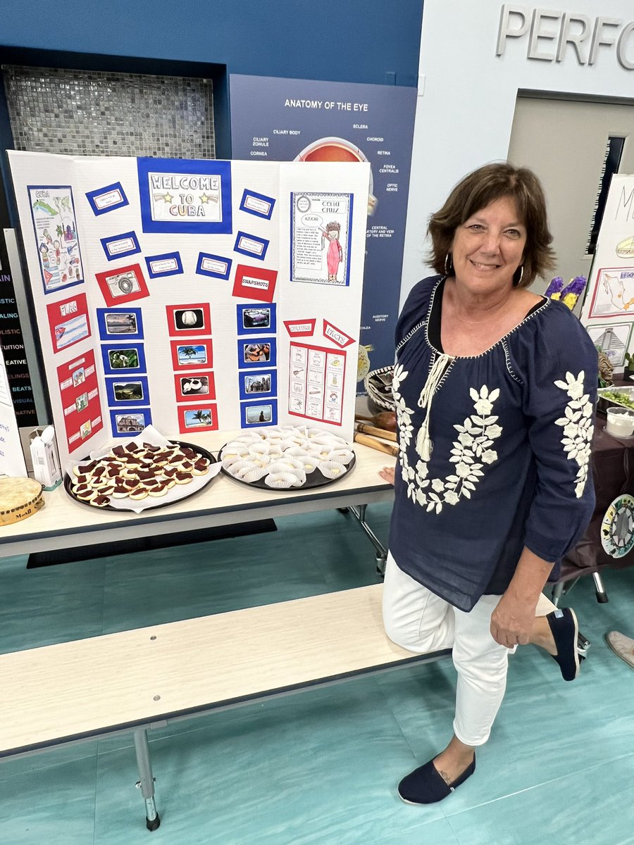 FLKeysELLsCan's tweet photo. @PKSPanthers celebrate Hispanic Heritage Month with projects full of facts and samples of food from every country! We also displayed art from @CaseyDeSantis contest &amp; had a great time celebrating diversity with all. https://t.co/hG7UFPOJTO