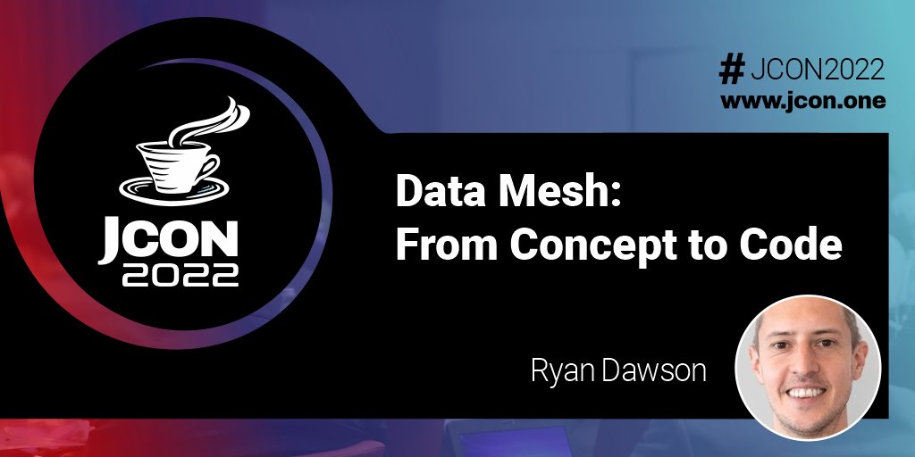 jcon_conference's tweet image. New! Watch @ryandawsongb´s #JCON2022 video: #DataMesh - From Concept to Code
Let's break through the hype & see why it's catching on, what's involved in building a mesh implementation & what tech is involved youtube.com/watch?v=0w5wy6…
#JavaCloudNative #CloudPlatforms @thoughtworks