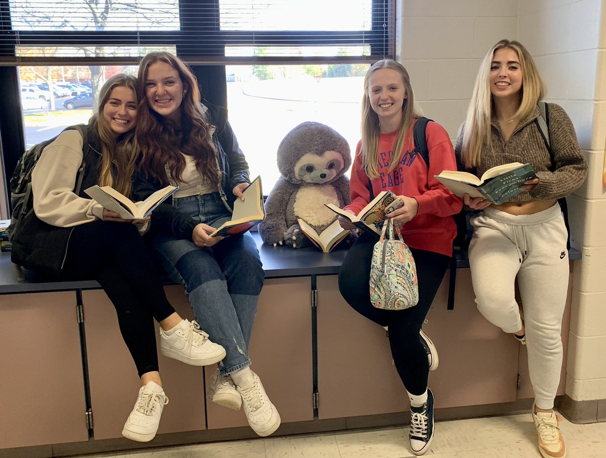 When your teacher makes you pose with the class mascot on #InternationalSlothDay 
<a href="/BSCSD/">Ballston Spa CSD</a>