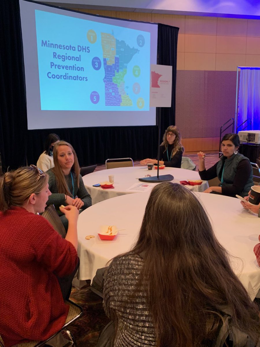 MNPrevention's tweet photo. Regional Prevention Coordinators (RPCs) help you start and grow prevention efforts in your community through personalized support and consultation. 

During today's Meet Your Region Networking, participants met their RPCs and connected with others in their region! https://t.co/u15RfVBOtP