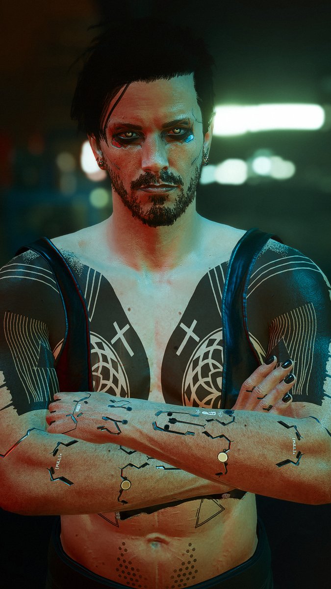 chevvy_ryder's tweet photo. I just realized, I never posted my second #Cyberpunk2077 OC over here! How could I not!

Meet Ryder:

#Cyberpunk2077PhotoMode #cyberpunkphotomode #VirtualPhotography #VirtualPhotoTop #VGPUnite #worldofvp #photomode #malev https://t.co/mlktlJu6T1
