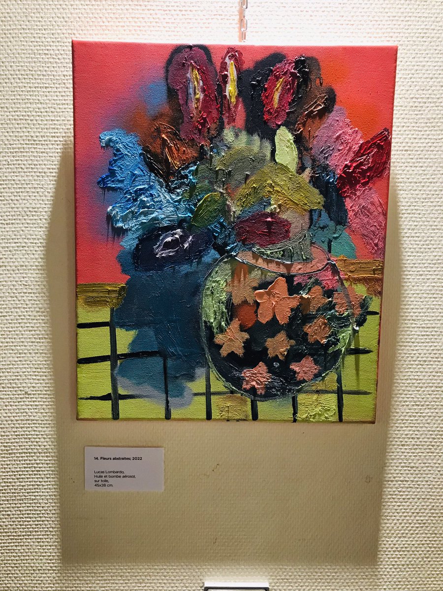 karine_emonet's tweet photo. #Inauguration au Club Peguy ce soir ✨ Lucas #Lombardo y expose ses dernières #peintures petits et grands formats jusqu’au 15/11/22 🎨 Bravo l’artiste (pisciacais) et merci à Françoise Crozat pour sa sélection et son accueil toujours au top 👏🏻 #culture #LifeInColor #MadeInPoissy https://t.co/M2hBn68CN9