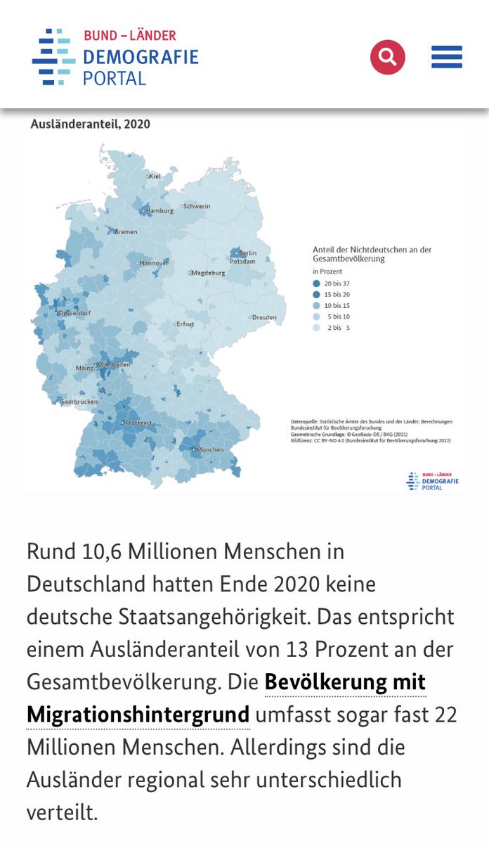 knapp 25% der 🇩🇪 Bevölkerung hat Migrationshintergrund! Ist das wirklich gesund??