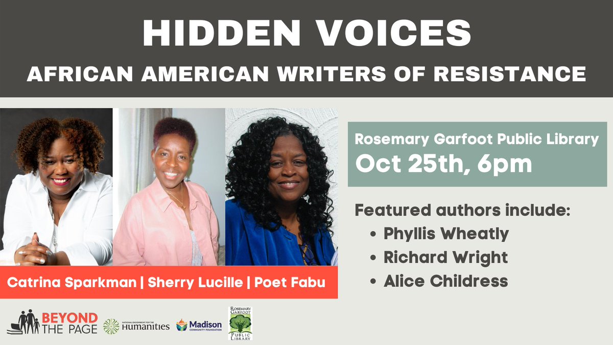 Beyond_the_Page's tweet image. Don't miss the next #RippleProject event at @RGPublicLibrary in #CrossPlainsWI on Tues, 10/25 at 6pm!