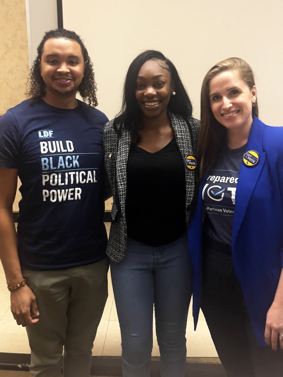 This week, LDF and @PowerCoEJ led a training hosted by the Grambling State University NAACP chapter on how to become an election protection volunteer! Find all of the upcoming Election Protection trainings at PowerCoalition.org/Events