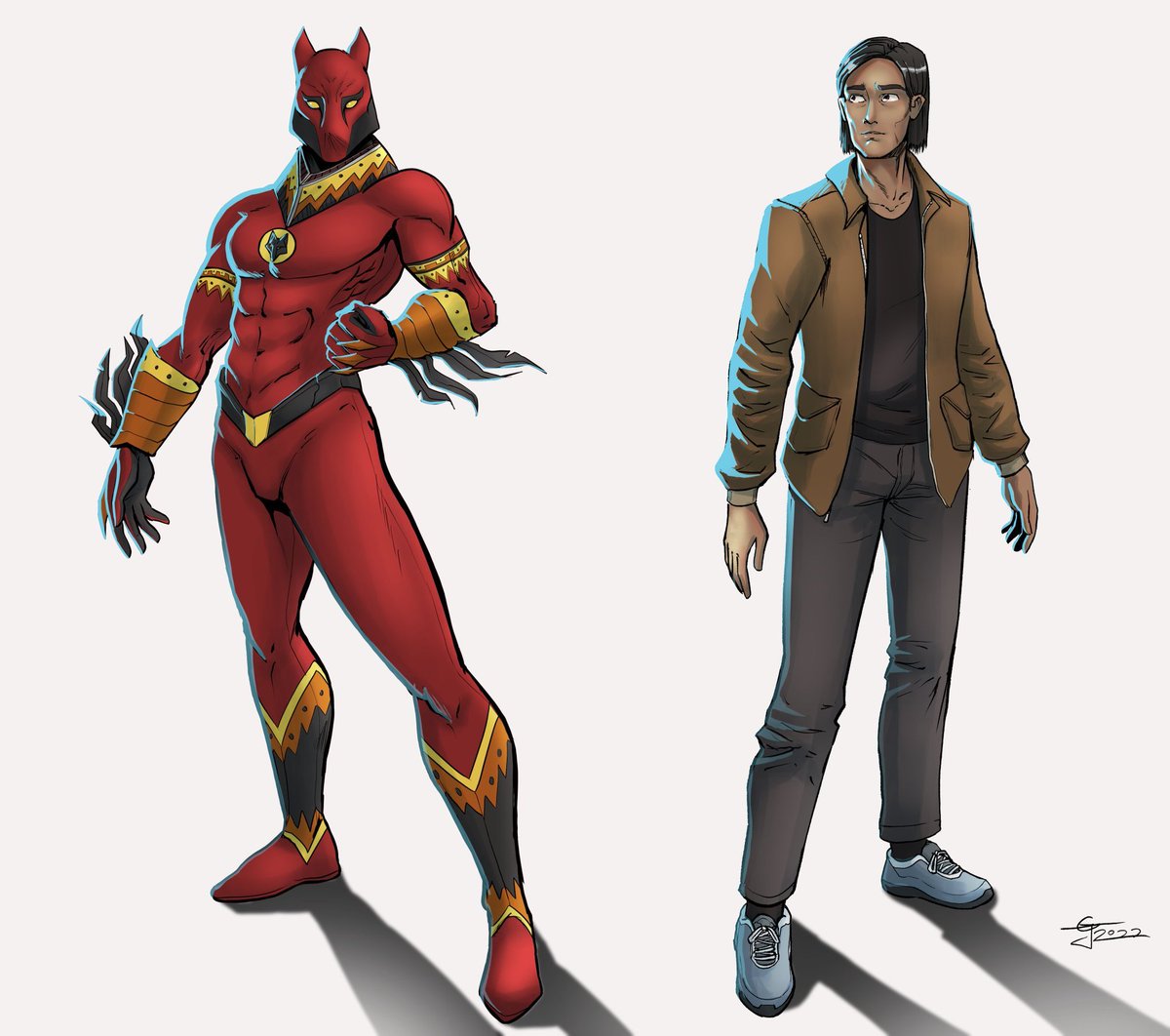 Zerrift's tweet photo. I am glad to finally reveal @Claylex1 favorite OC of mine from my comic project Hero 1. Commissioned from the wonderful @TGBcomic. https://t.co/nUlankhrRb