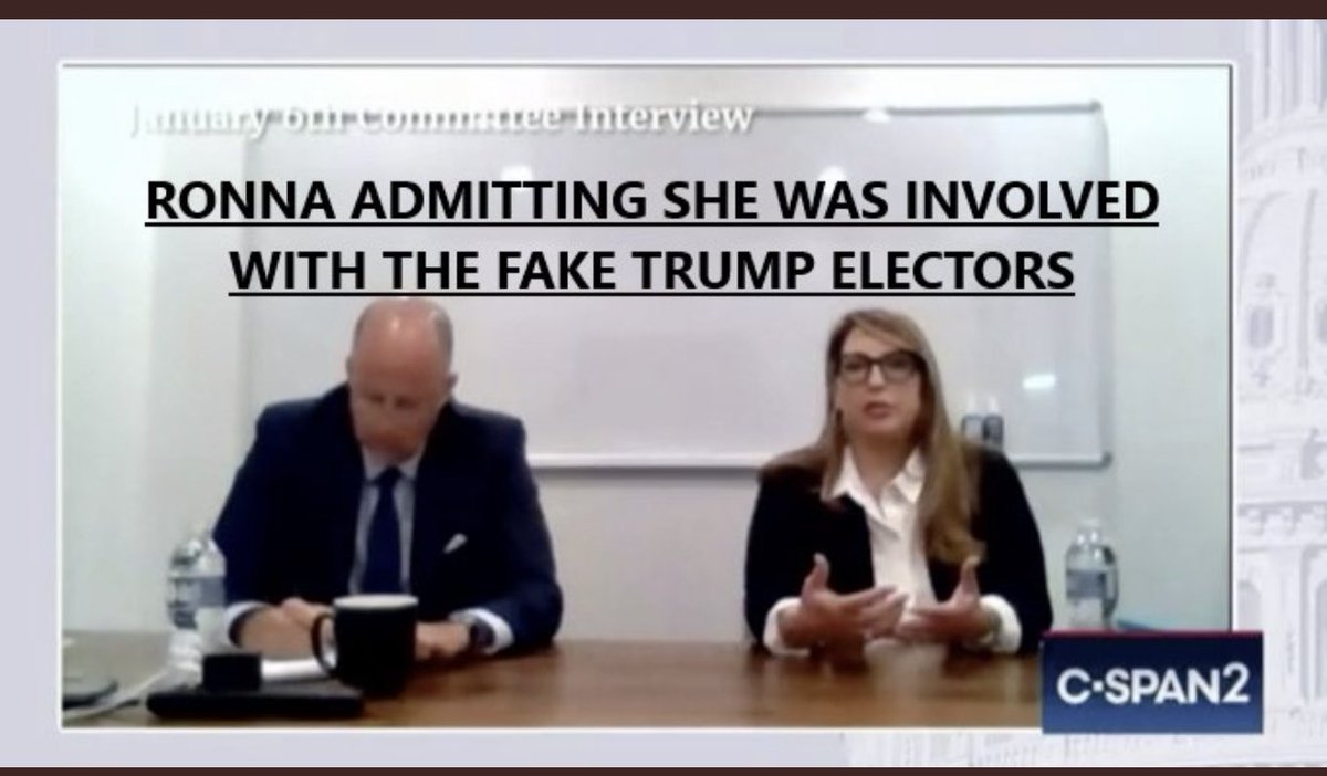23dwayne's tweet photo. @CalltoActivism American voters are livid over Ronna Romney McDaniel's involvement in the fake electors scheme. She would HATE if you retweeted this. https://t.co/759QC8PURU