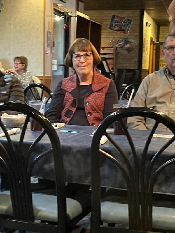 5970Rotary's tweet image. Today District Governor Don Meyer visited the Guttenberg Rotary Club.  Assistant District Governor Linda Nudd also attended.  A bike stand donated by the Guttenberg Rotary Club is pictured.  #RotaryRocks.