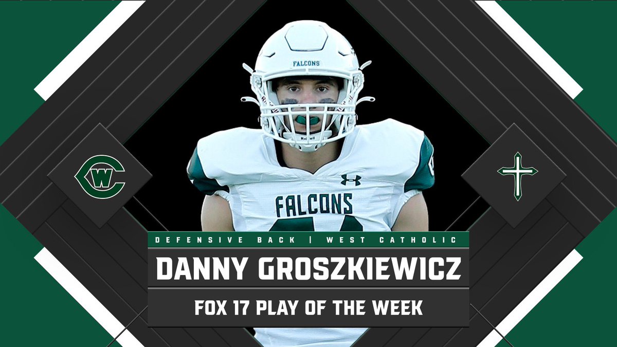 Player Spotlight Clean Sweep! Proud of our two seniors for their accomplishments in last week’s game! Senior QB, @Bernie_BV3 was named Fox 17’s Blitz Boss for his 4 TD performance & Senior DB, @grozzydaniel won Fox 17’s Play of the Week for his 99-yard interception for a TD.