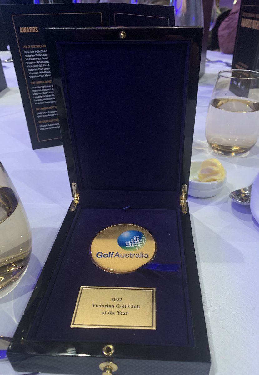 GolfWoodend's tweet photo. Really proud to have been awarded Victorian Club of the Year for 2022 at the @GolfAustralia awards. Its been a big year for our little club on and off the course and we try to make our course an asset for the whole community. #woodend#publicgolf https://t.co/2n9UMcnEY6