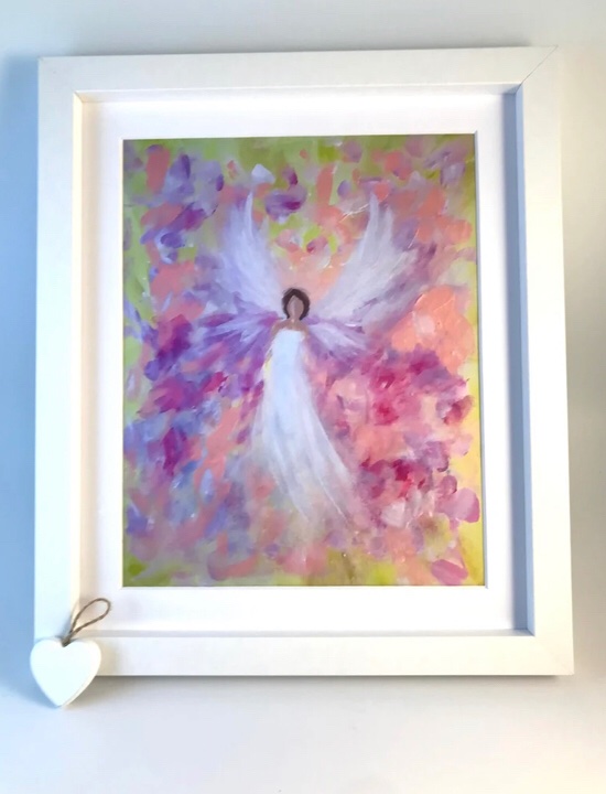 amazingraceart's tweet photo. ππCelestial Angel original art print ππ #ScotlandIsNow #MHHSBD #HandemadeHour #ShopIndie https://t.co/6tH0FDVbrn