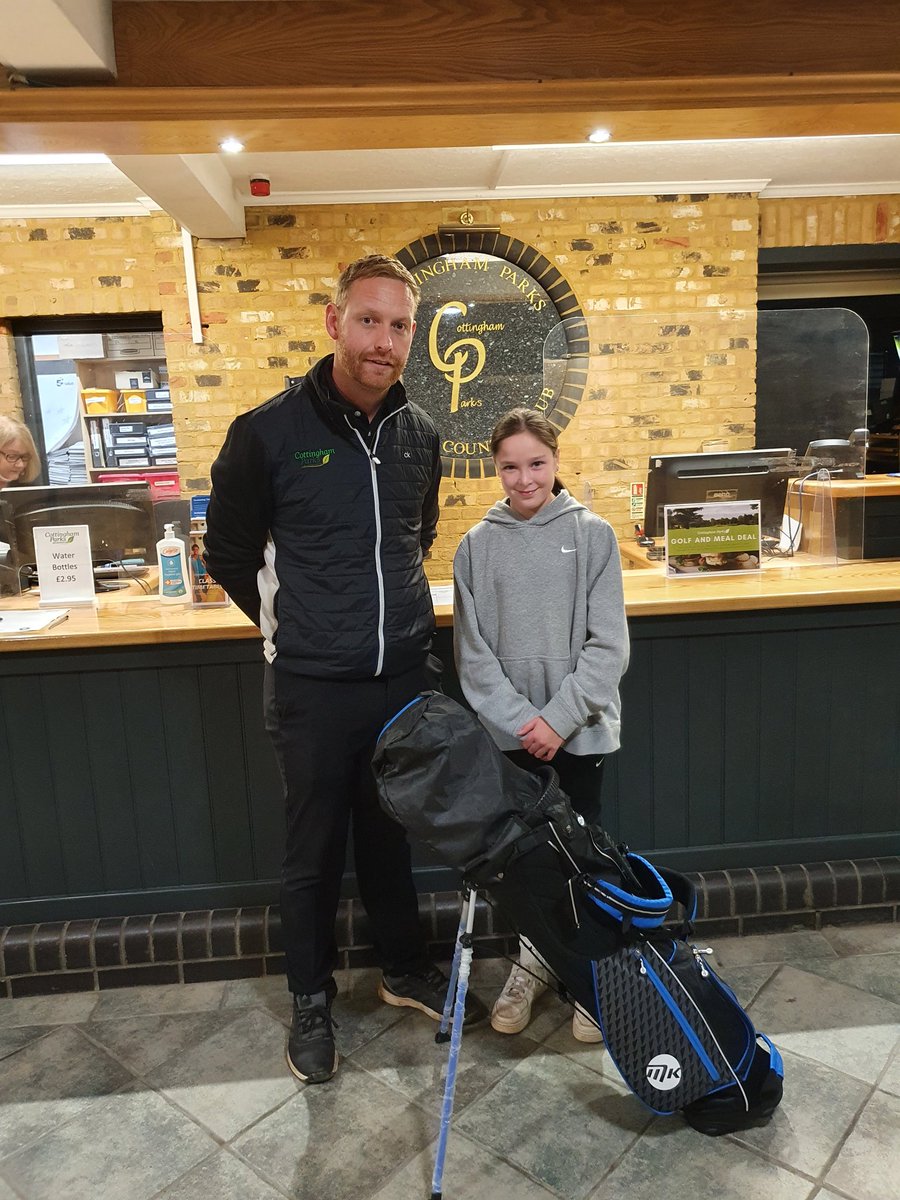 Great to have a new addition to our expanding group of girl golfers!..Izzy is looking forward to her 1st golf comp on Saturday and test out her new clubs from our hire scheme. <a href="/PurityGlobalLtd/">Purity Global</a> <a href="/ylcga/">YLCGA- Yorkshire Ladies County Golf Association</a> <a href="/YUGCUK/">Yorkshire Golf</a> <a href="/thejazzygolfer/">The Jazzy Golfer</a>