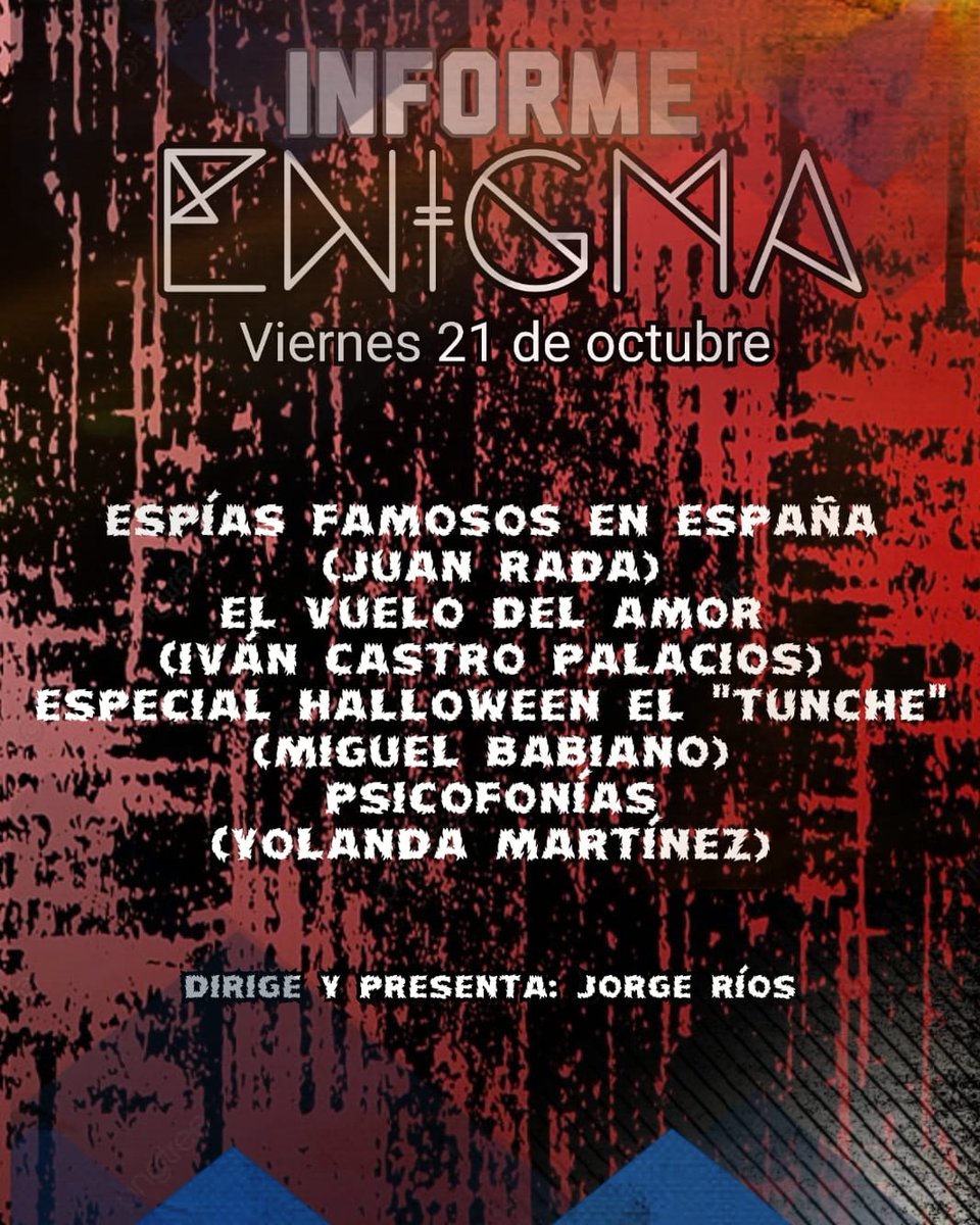 ivancp25's tweet photo. Mañana de noche os espero a tod@s a las 23:00 horas en el programa de radio de misterio @InformeEnigma #InformeEnigma en @RadioPlatjadAro. Hablaremos de una de las historias aeronáuticas más emocionantes vividas en los años 90. 👨🏼✈️👨🏼✈️😉😉 https://t.co/qrIpyOo4x1