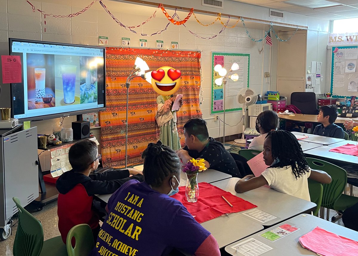 sabrina_reed23's tweet photo. 4th grade scholars at @MLEmustangs blew everyone away with their poetry cafe this afternoon! Writing poetry about what inspires them as a culminating project for Module 1 of @ELeducation. Families, teachers, adminβall so proud! #MLElevelup https://t.co/cjX4ZOn6MZ