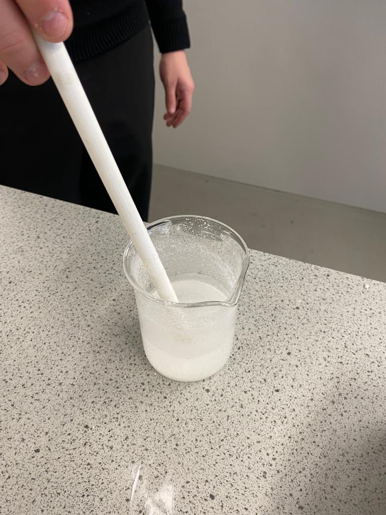 NDCCScience's tweet photo. Our very shy Year 13 A level Chemistry students made aspirin today. @NDEvertonValley https://t.co/LKie26XGFG