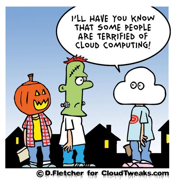 meraki's tweet photo. No tricks with the cloud, just treats 👻

#MerakiHumor

📷: D Fletcher https://t.co/dgu7W4r4iY