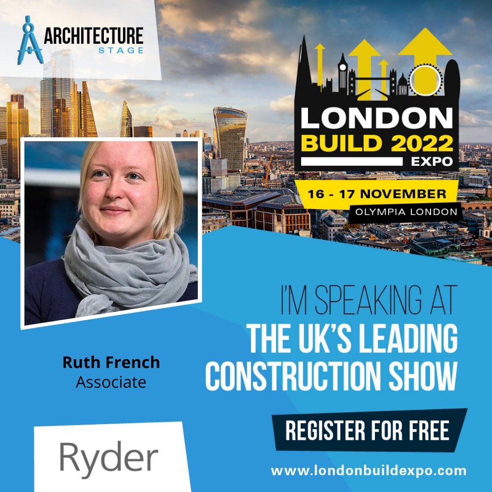 Looking forward to speaking on inclusive design at London Build 2022 on the 16 November.