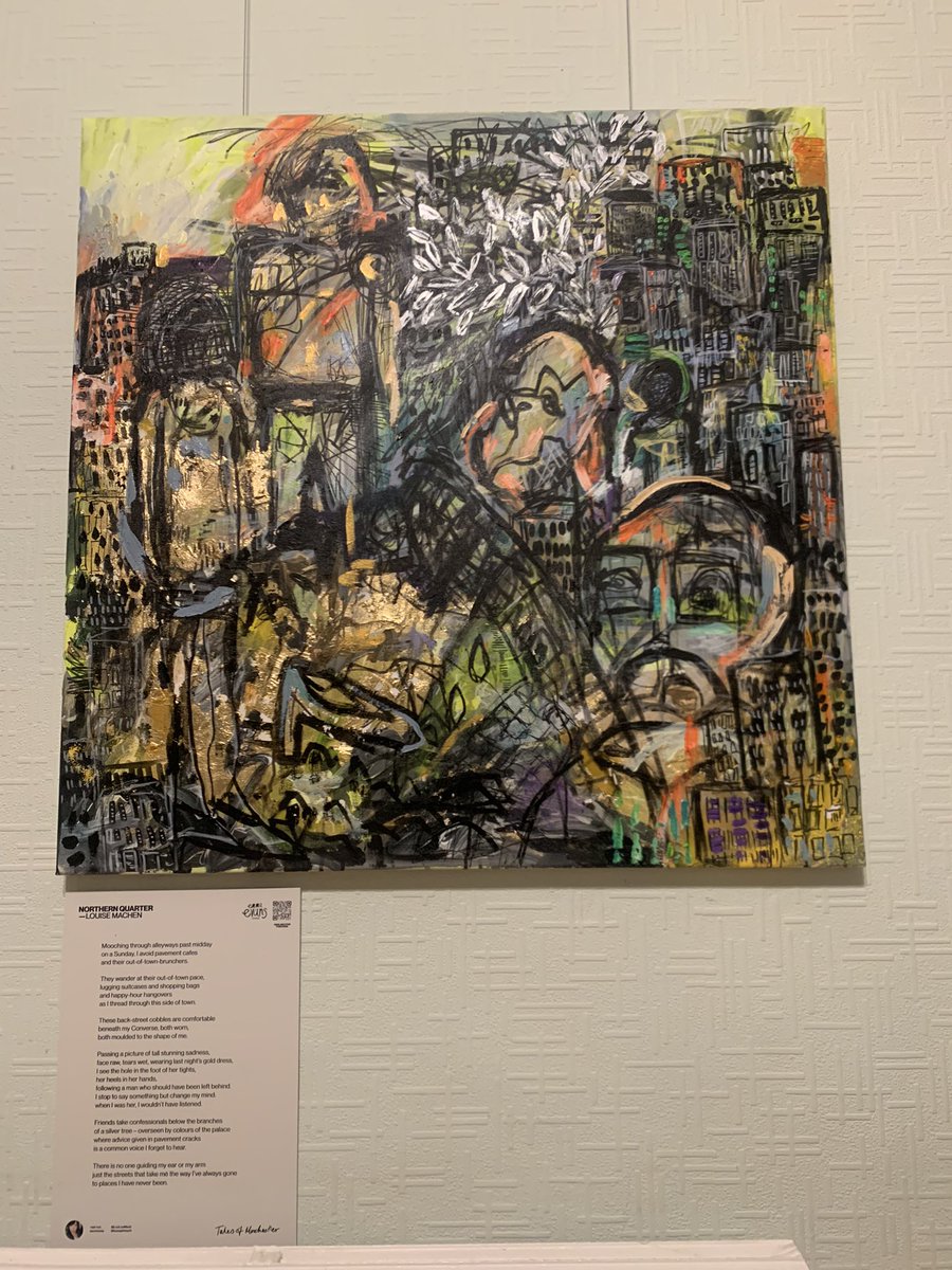 LouLouMach's tweet photo. Cracking night of art and poetry with the best people @emmaevansstudio @bryan_dutch @romina_writes @TheLisaOHare @PoetThirsty 💛 https://t.co/clZdUSOti1