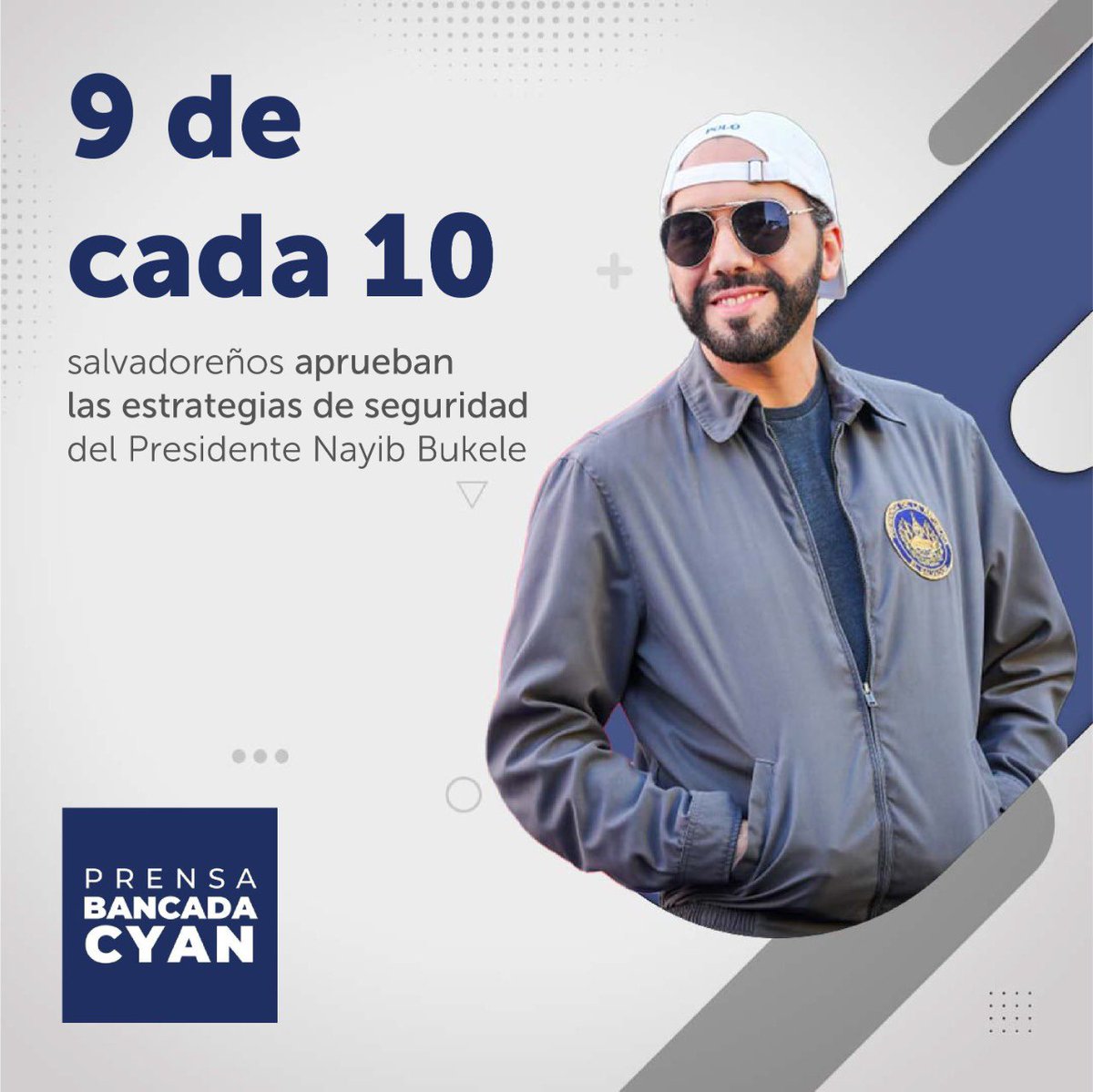 #Nayib2024 | El Presidente <a href="/nayibbukele/">Nayib Bukele</a> mantiene un alto reconocimiento por parte de los salvadoreños, de acuerdo con la encuesta más reciente de <a href="/cidgallup/">CID Gallup</a>.