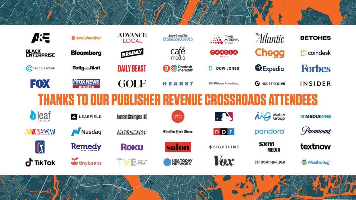 BeelerTech's tweet photo. Thank you to all the members of our community who came out and participated in today’s Publisher Revenue Crossroads! It was great to see so many friends and to share ideas and best practices on key issues. #ProtectDirect #CrossroadsNYC https://t.co/QcpMfizF81