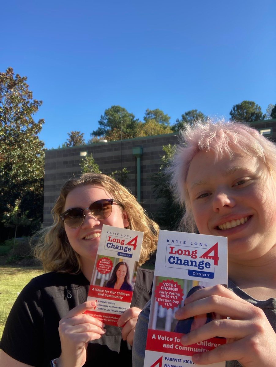 Long_4Change's tweet photo. The #Votes are Rolling in #4Change #Vote Katie Long School Board #District7!!!! #WCPSS https://t.co/Lsl6QpiTf0