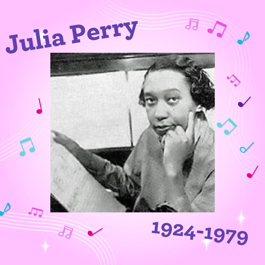 AllegraSparkle's tweet photo. Composer shout-out to Julia Perry! ✨ Perry was an American composer who studied with Nadia Boulanger in Paris, received TWO Guggenheim Fellowships, and wrote TWELVE symphonies! 🎶👏 https://t.co/SVSYjkLoJo